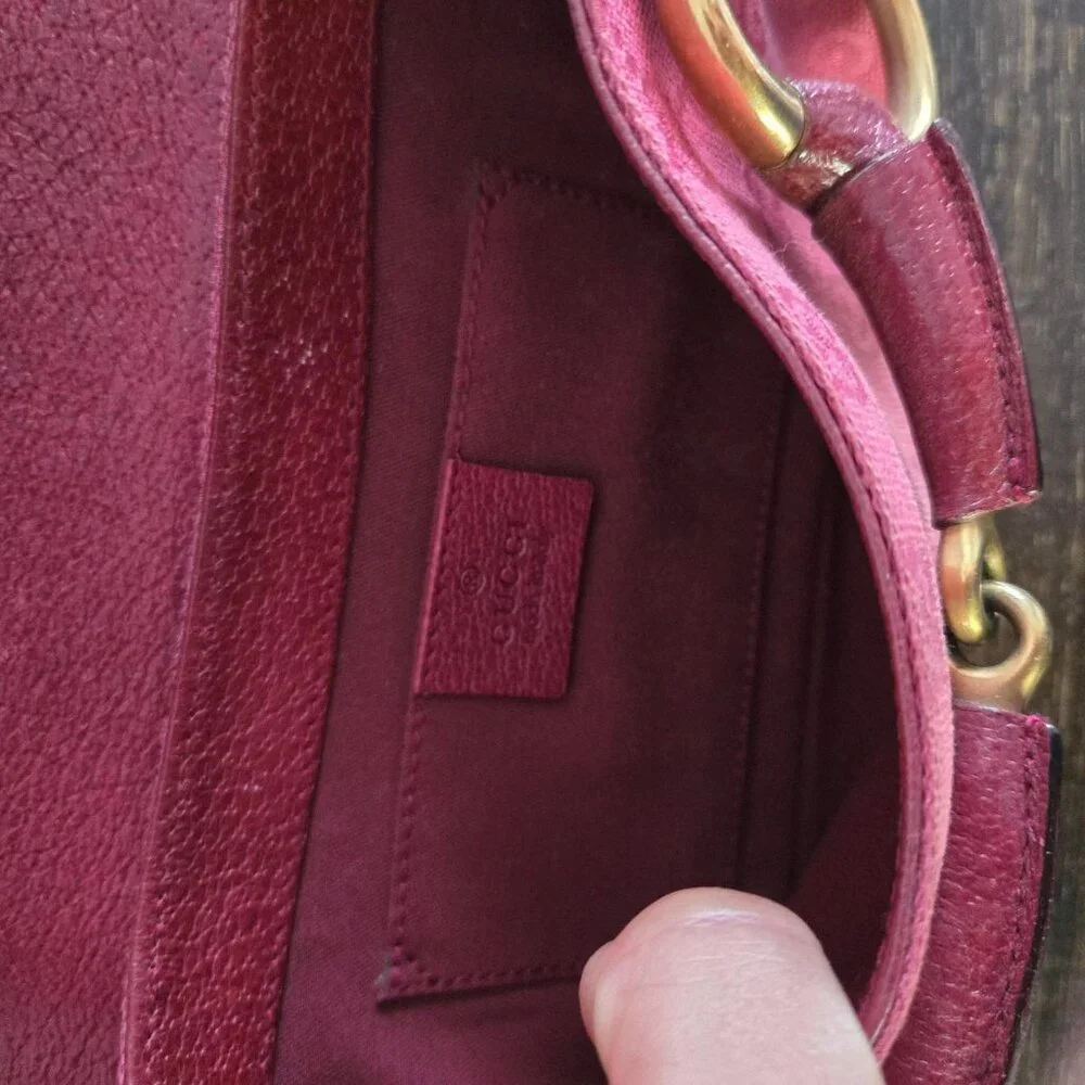 RARE! Tom Ford for Gucci 2004 Pink GG Canvas Horsebit Chain Clutch - Picture 3 of 3